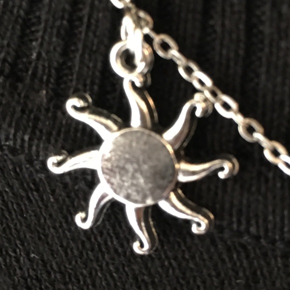 "Tropical Getaway" Handmade Charm Necklace, Beach Ocean Palm Tree Cocktail Sun - Picture 2 of 15